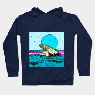 Whale In ocean Hoodie